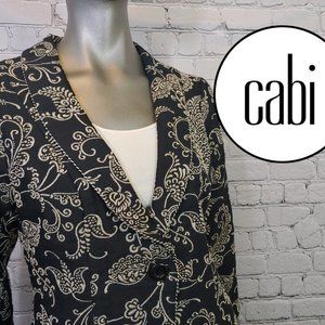 327. CAbi #321 Eliza Brocade Blazer Jacket Size 6